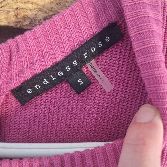 Endless Rose Small Side Cut Out Bodycon Pink Midi Dress - Picture 4 of 5